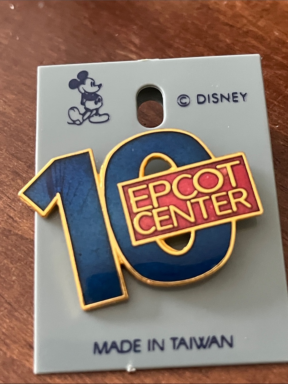 Disney 10th anniversary Walt Disney world Epcot center Enamel pin